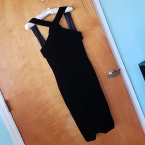 Victor Costa velvet size 4 dress black sleeveless